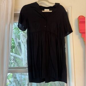 Anthropologie Black Mini Dress